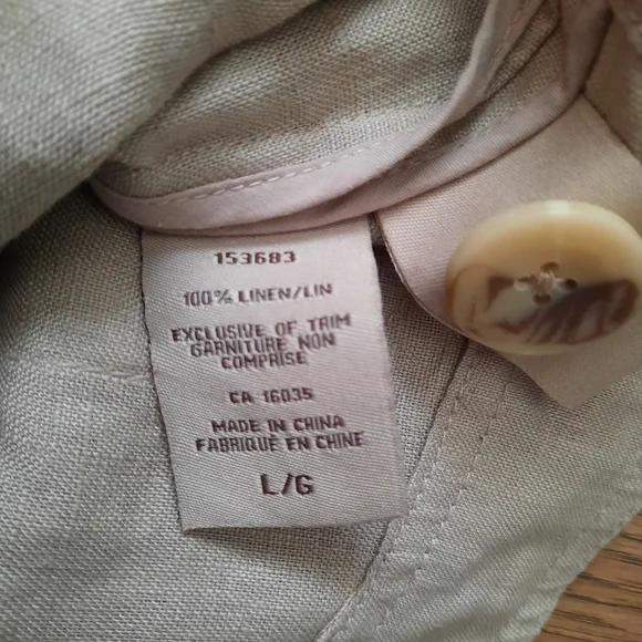 Linen Button Front Jacket Blazer - Picture 8 of 13